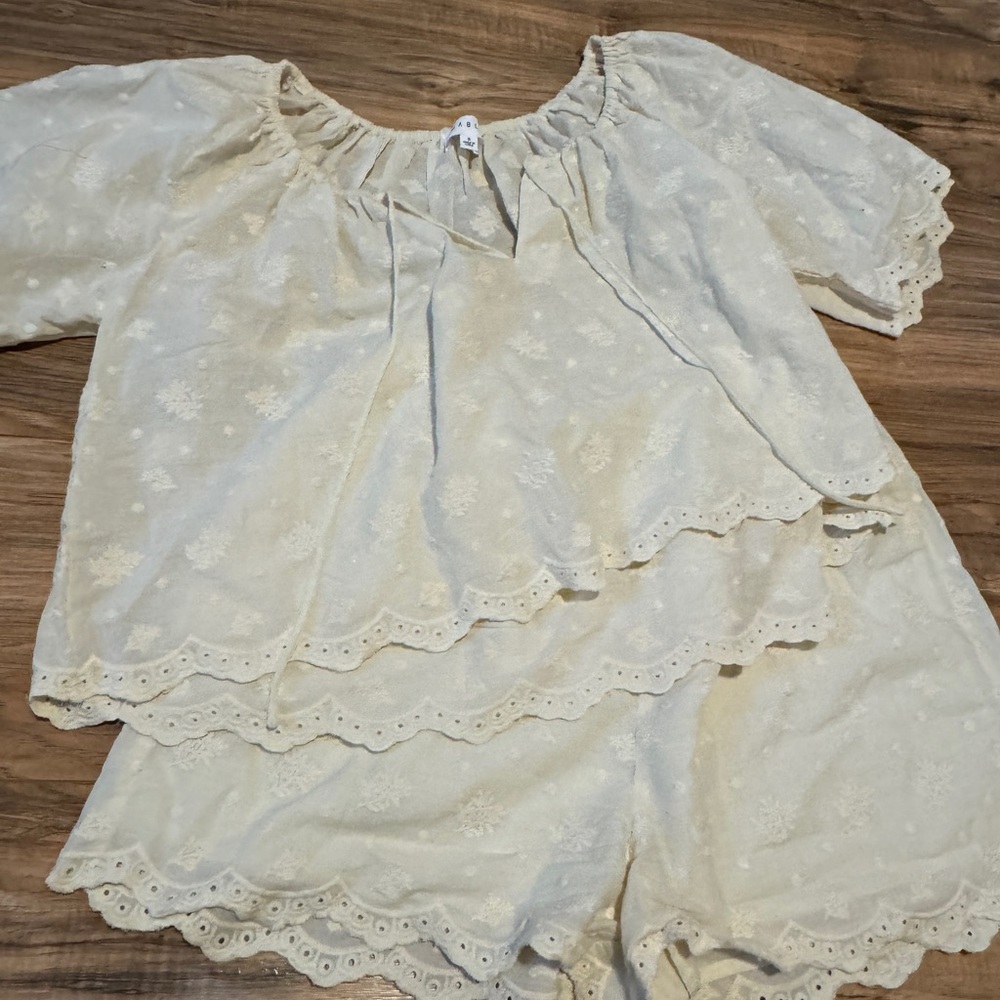 Mable Cream Women's Two-Piece Set